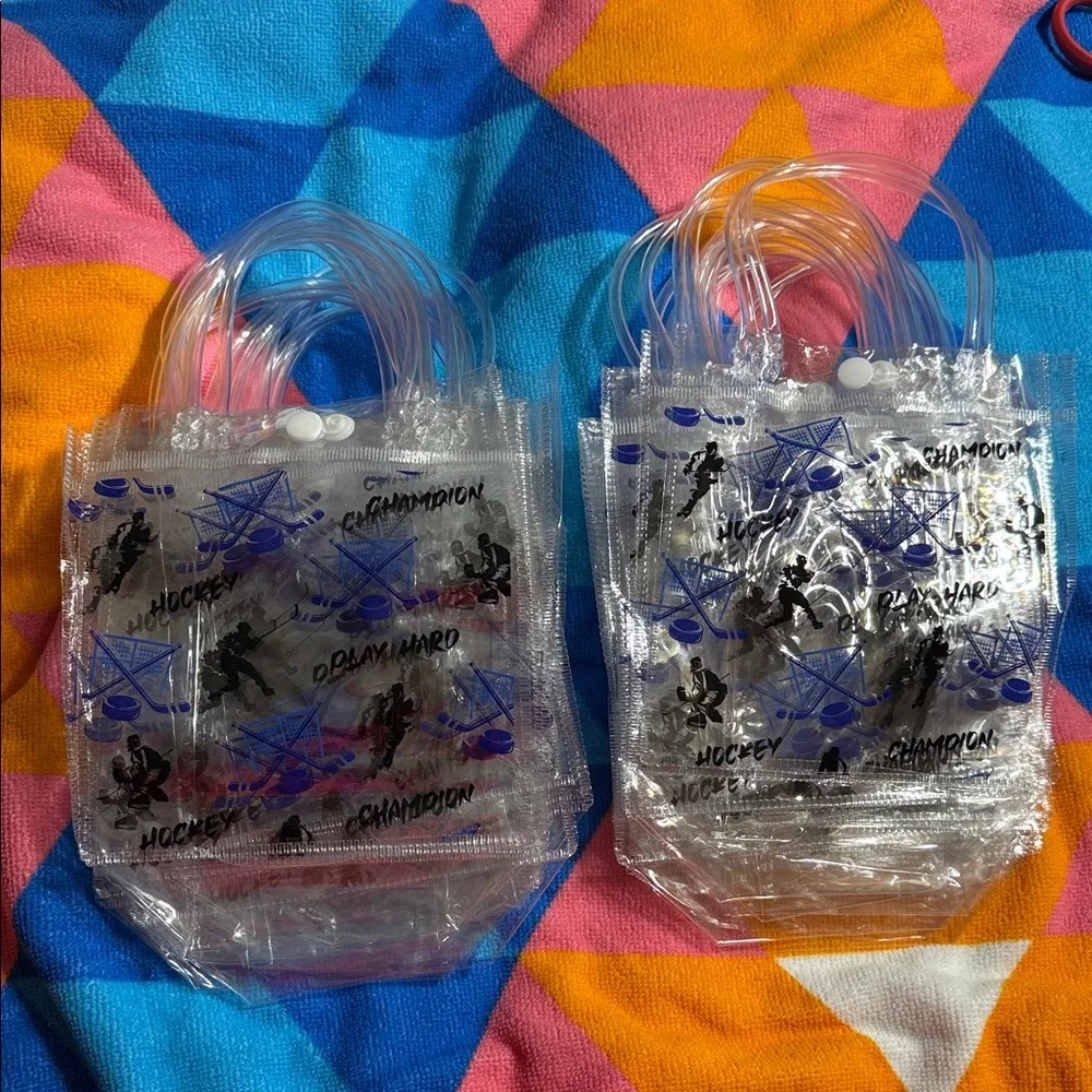 Clear Plastic Hockey Champion Bags